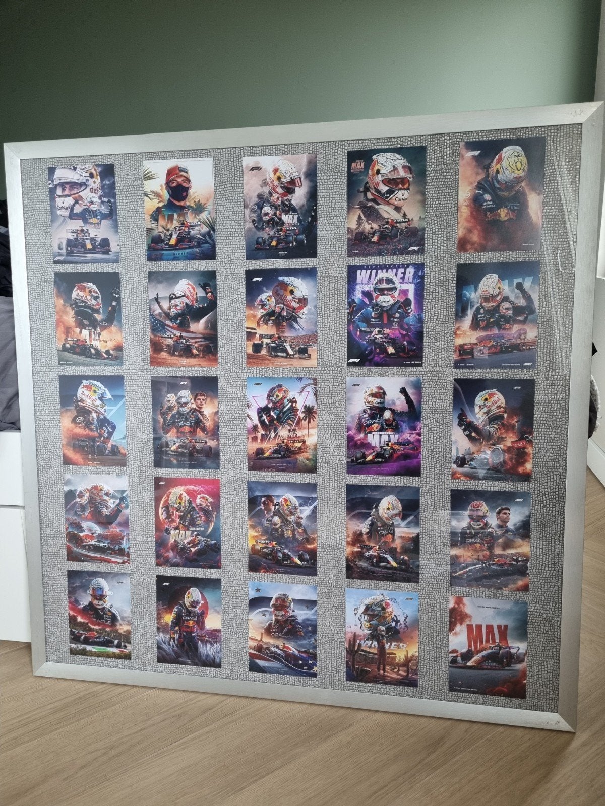 Max Verstappen F1 Poster Collectie 2x - Ingelijst, Ophalen, Zo goed als nieuw, Formule 1