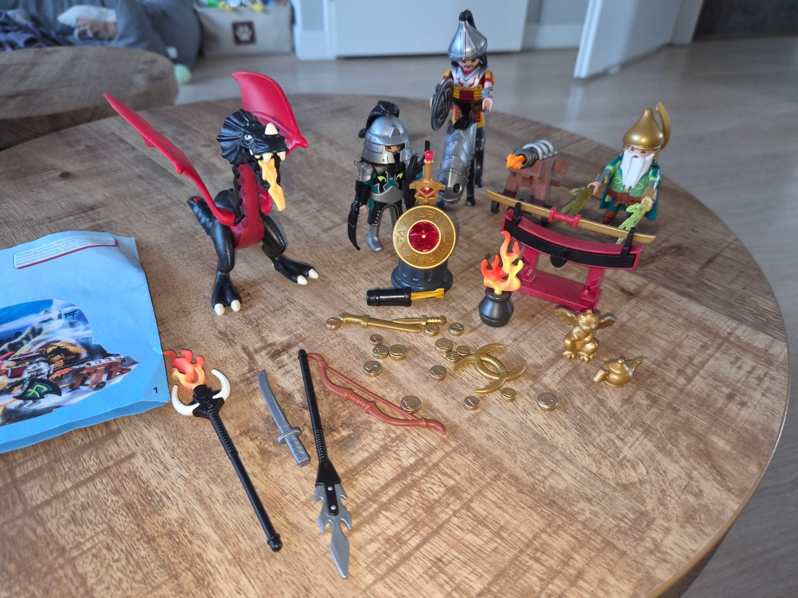 Playmobil 5493 ridders,  draak en paard, Kinderen en Baby's, Speelgoed | Playmobil, Complete set, Ophalen of Verzenden, Zo goed als nieuw