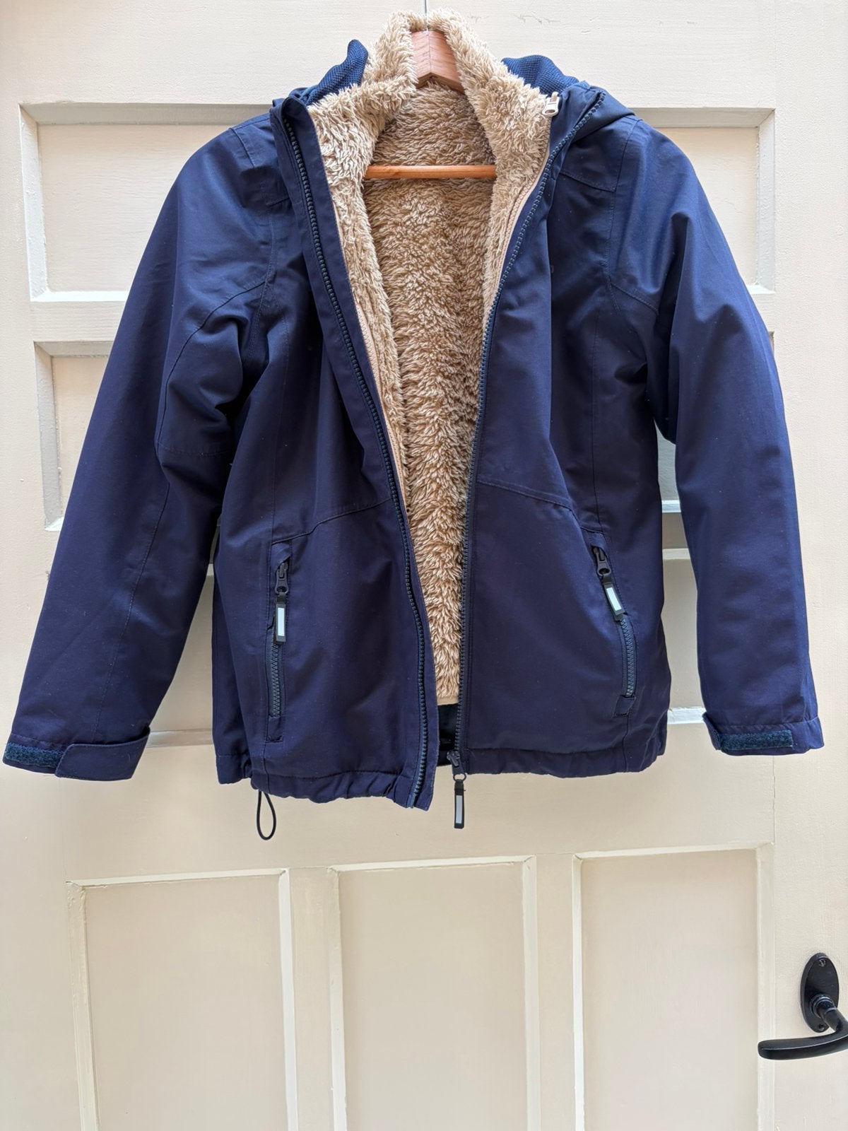 Warme wind- en waterdichte 3-in-1 jas (fietsjas middelbare), Ophalen of Verzenden, Zo goed als nieuw, Jongen of Meisje, Jas