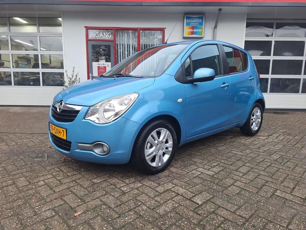Opel Agila 1.0 12V AIRCO / LMV / LAGE KM stand, Euro 5, Gebruikt, 31 €/maand, Blauw