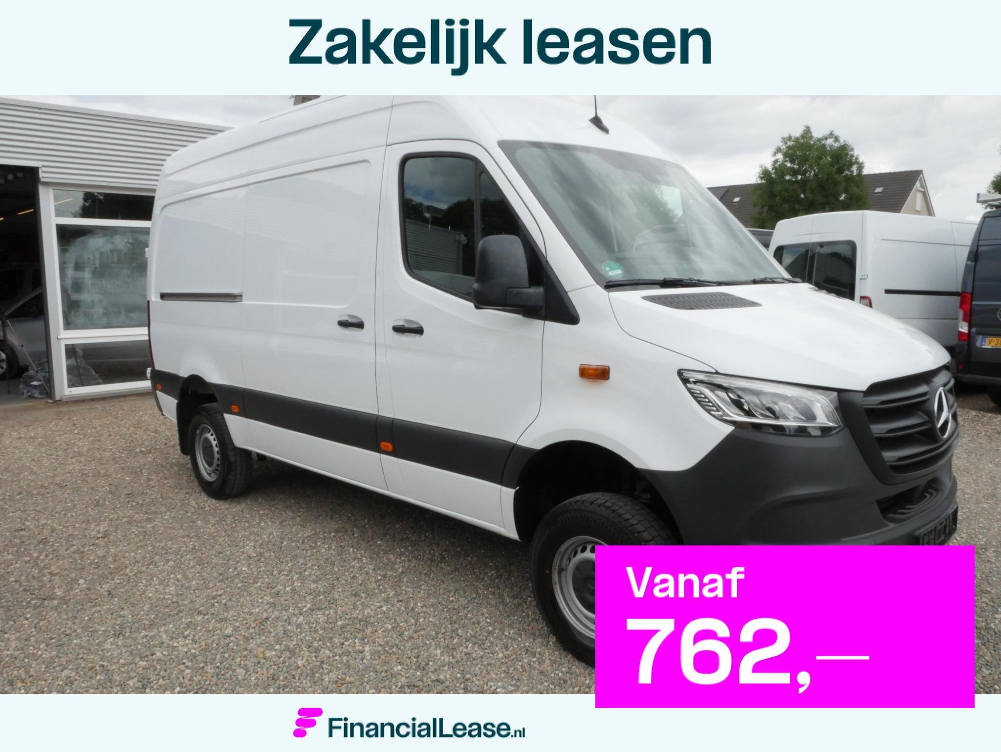 Mercedes-Benz Sprinter 319 CDI 190PK 4x4 L2H2 Automaat Airc, Automaat, Stof, Gebruikt, Huisgarantie