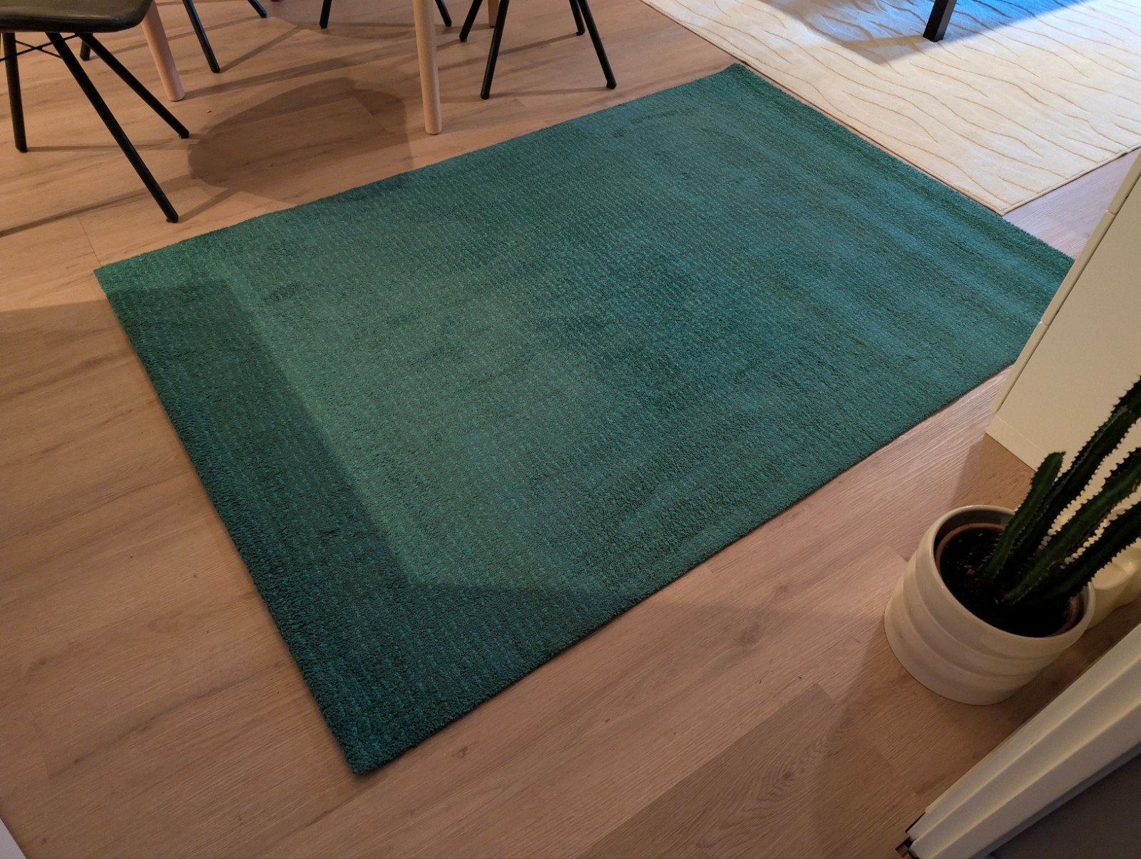 Ikea Langsted vloerkleed 133x195cm - Groen, Ophalen, Gebruikt, 100 tot 150 cm, 150 tot 200 cm