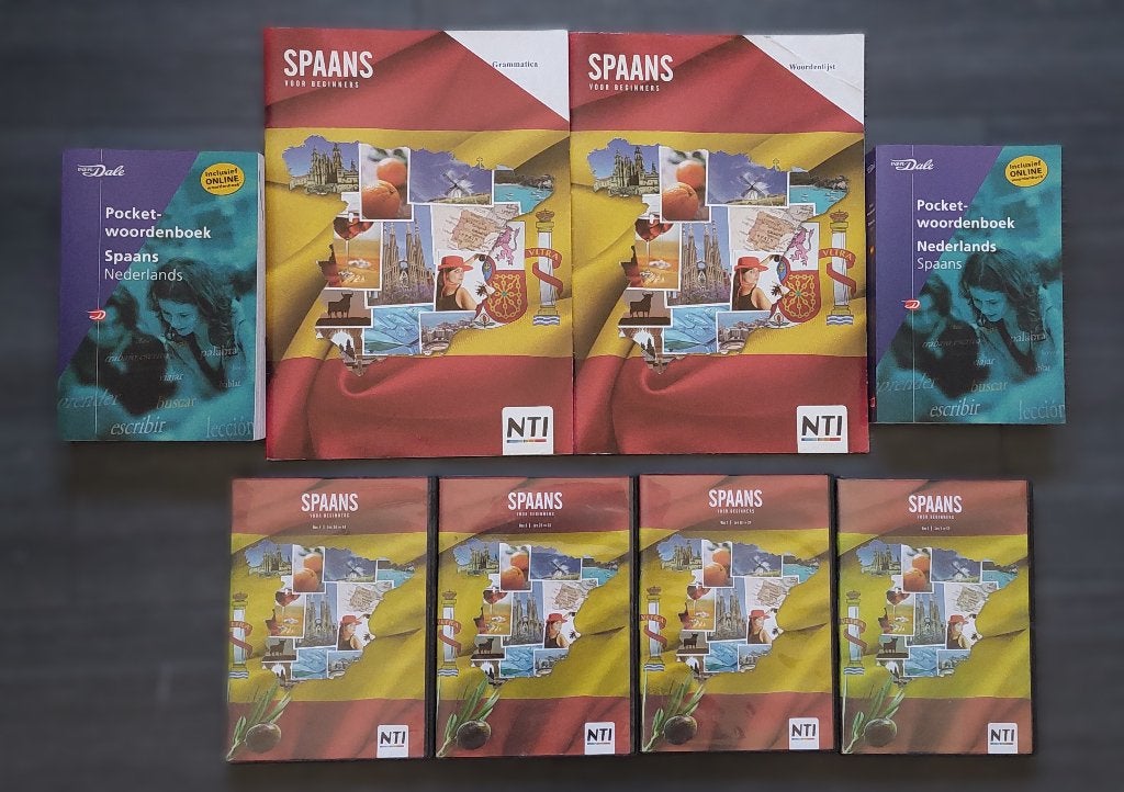 Spaans cursus (44 lessen op CD incl, boeken), Ophalen of Verzenden, Alpha, Zo goed als nieuw, Niet van toepassing