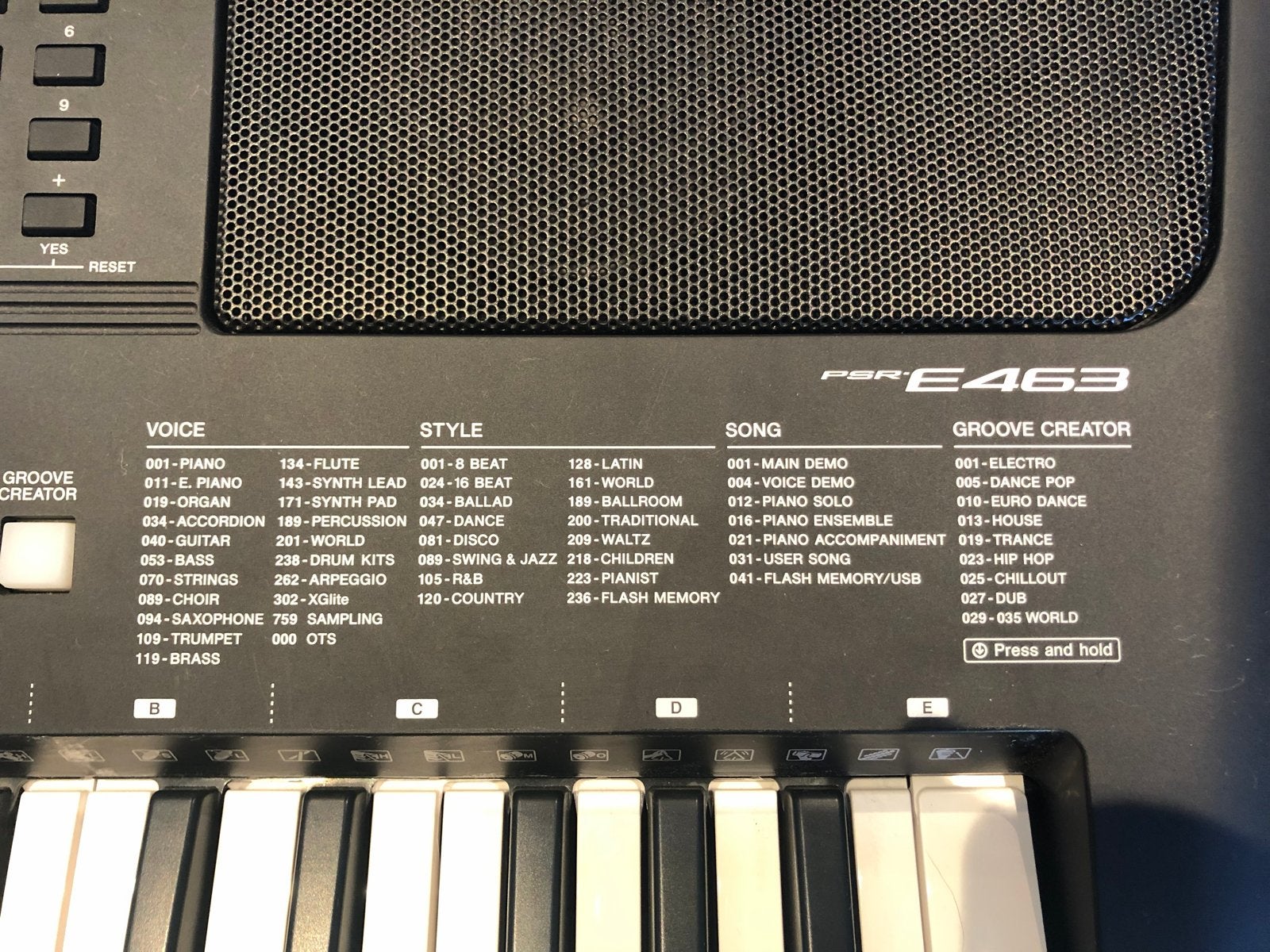 Yamaha PSR-E463 Keyboard - Zo goed als nieuw, Ophalen, 61 toetsen, Yamaha, Zo goed als nieuw