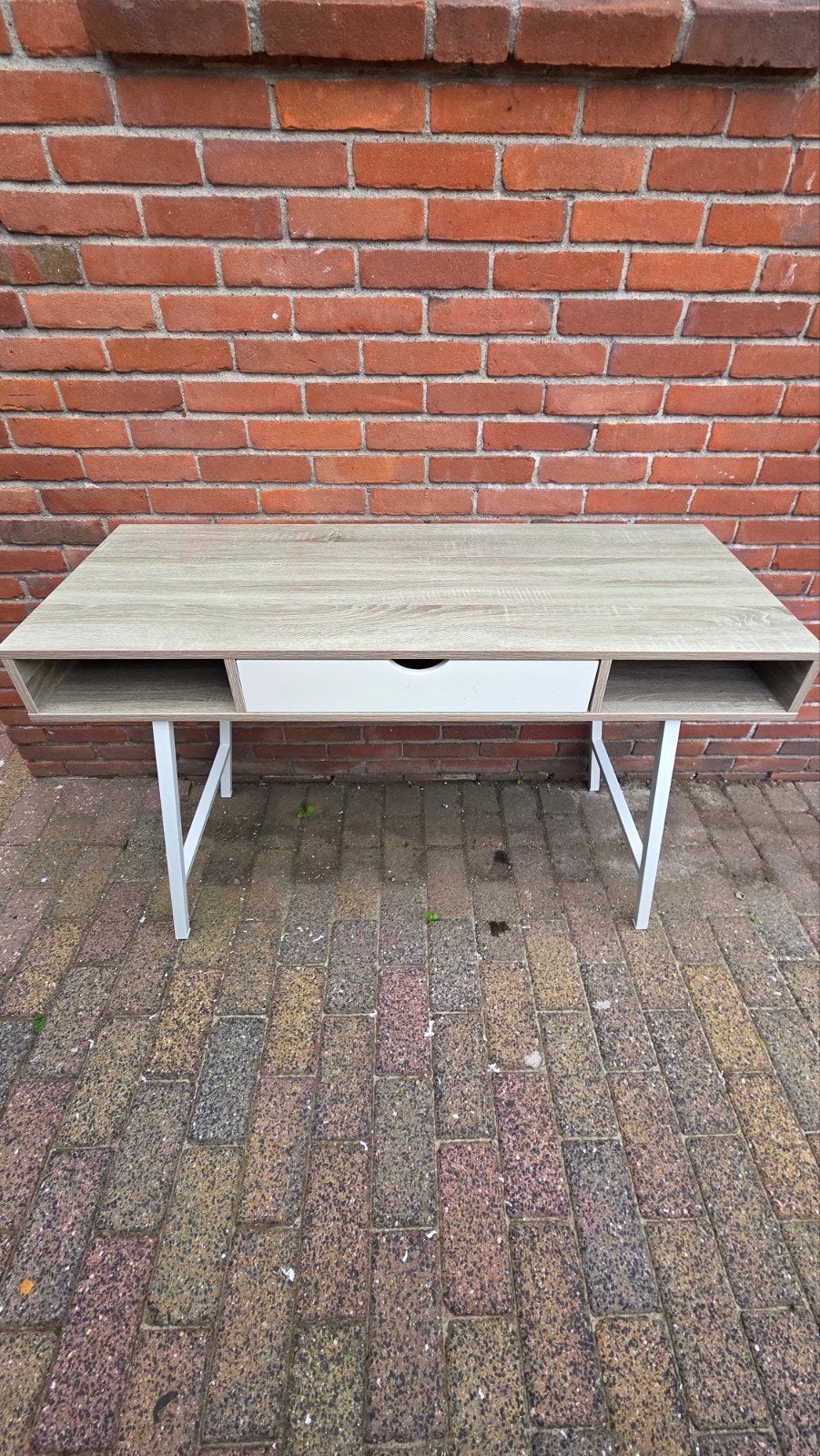 Modern bureau met lade en opbergruimte, Huis en Inrichting, Ophalen, Met lades, Spaanplaat of MDF, Zo goed als nieuw