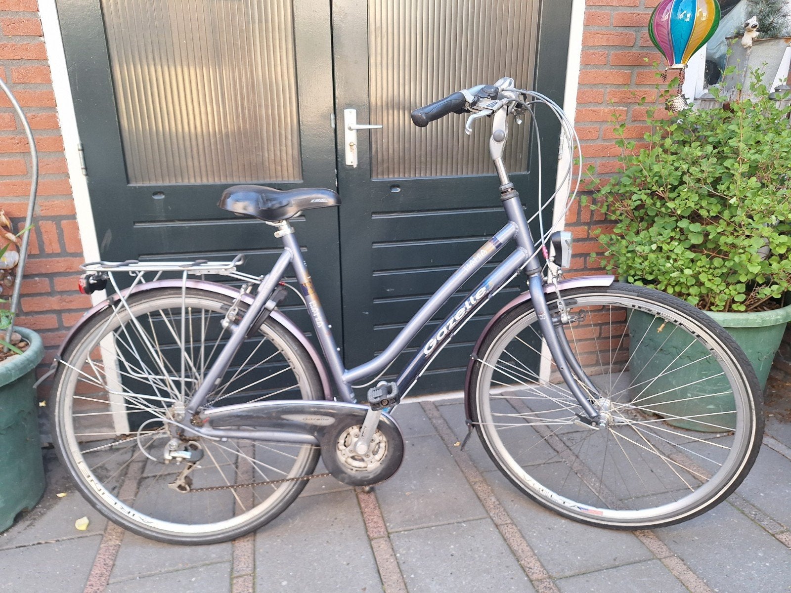 Gazelle damesfiets, Ophalen, Gebruikt, Velgrem, Versnellingen