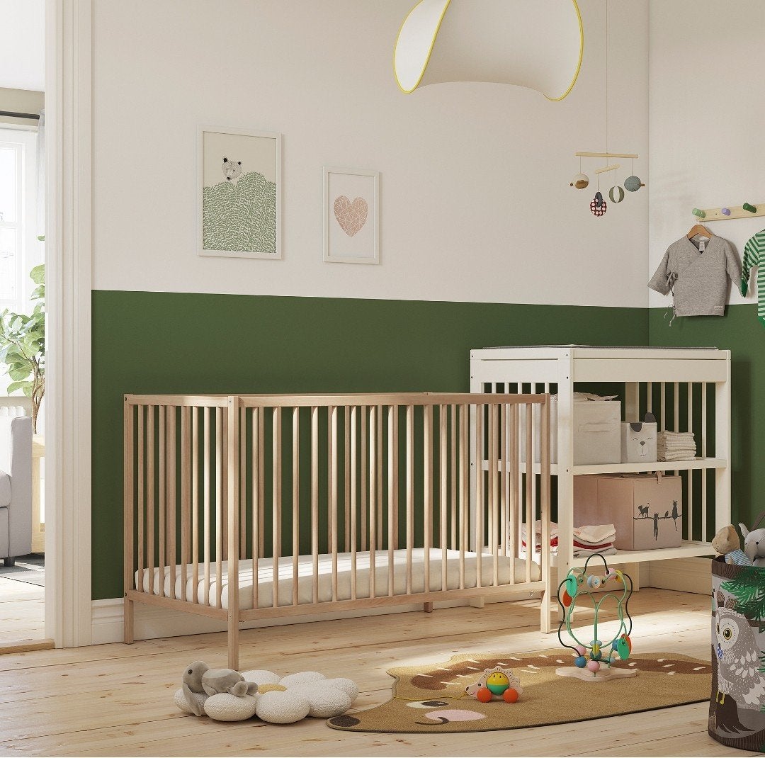 IKEA babybed beuken 60x120, Ophalen, Gebruikt, Jongetje of Meisje