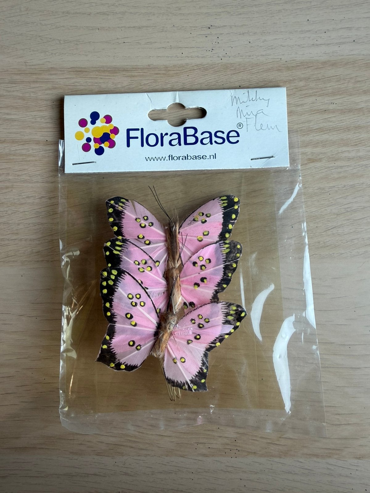 3 roze vlinders, Hobby en Vrije tijd, Roze, Verzenden, Dieren, Nieuw