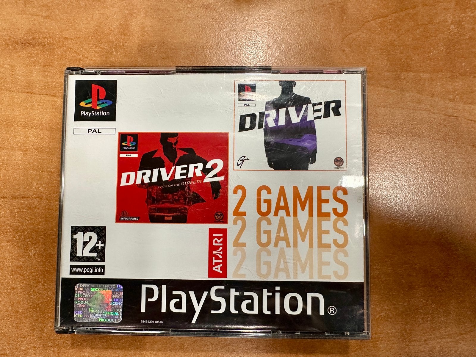 Driver 1 & 2 (2 Games) voor PlayStation 1 - Klassieke Racega, Spelcomputers en Games, Gebruikt, 1 speler, Racen en Vliegen, Eén computer