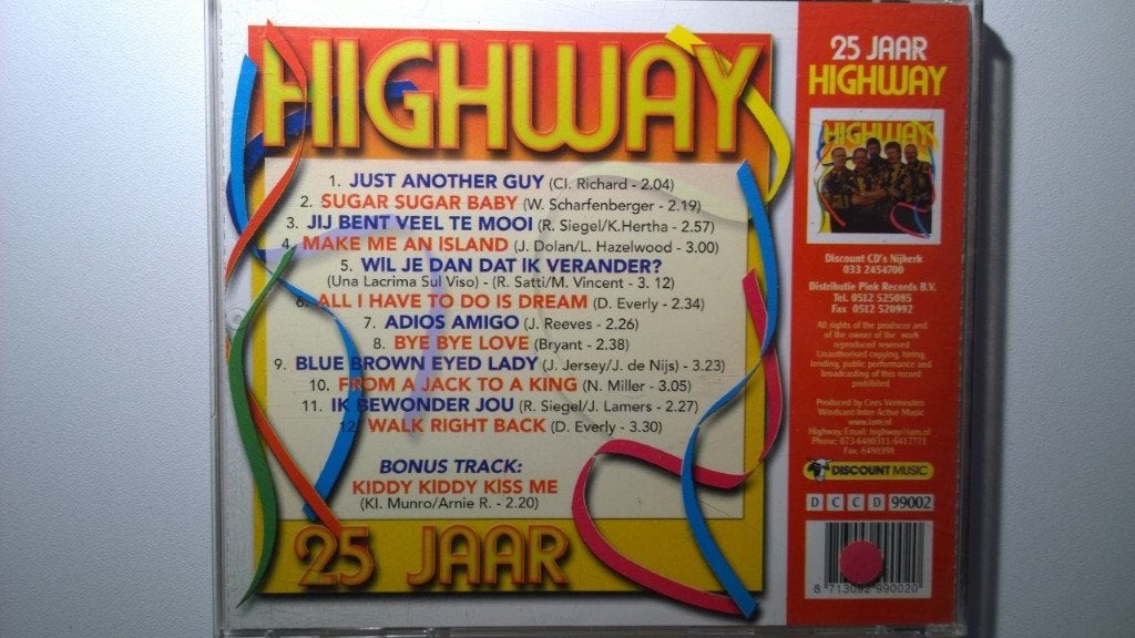 Highway - 25 Jaar Highway, Cd's en Dvd's, Ophalen of Verzenden, 1980 - 1989, Zo goed als nieuw