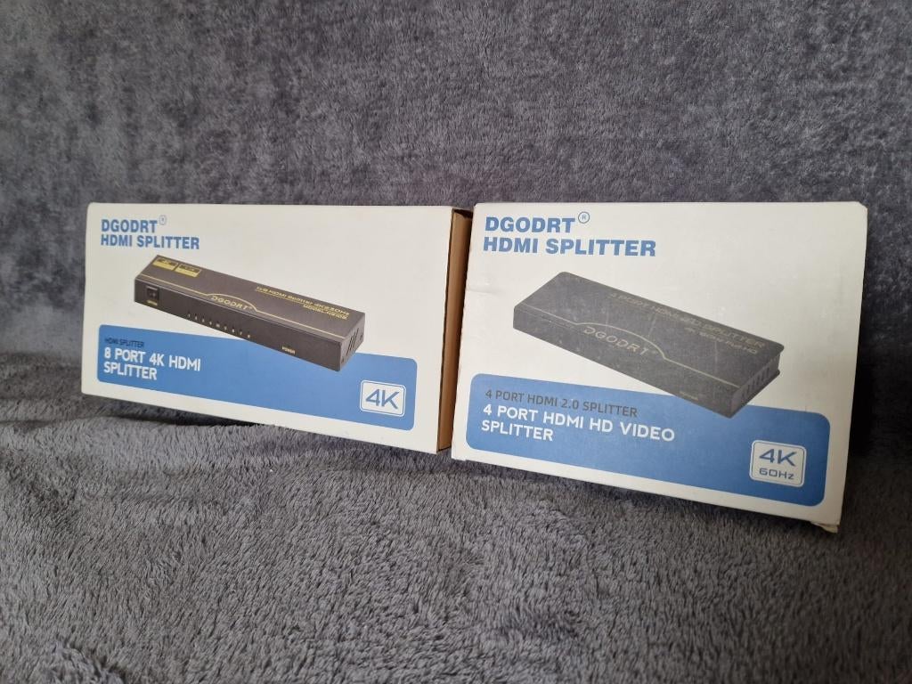 Dgodrt HDMI splitters - 4 en 8 poort - 4k, 60Hz, Ophalen of Verzenden, Nieuw