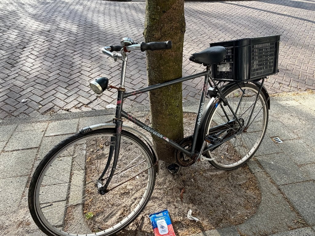 Gebruikte fiets (Mondia) met ingebouwd slot - Opknapper, Fietsen en Brommers, Ophalen, Gebruikt, Overige merken