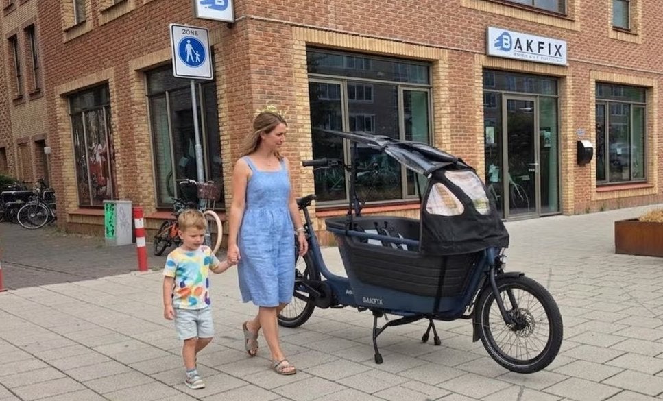Winora F.U.B. 2W Blauw 49cm, Fietsen en Brommers, Fietsen | Bakfietsen, Gebruikt, -, -, -