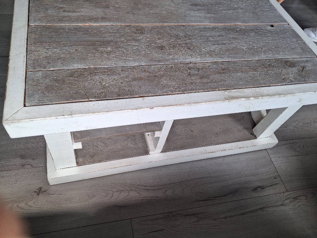 Steiger houten salontafel, Ophalen, Gebruikt, 50 tot 100 cm, 100 tot 150 cm