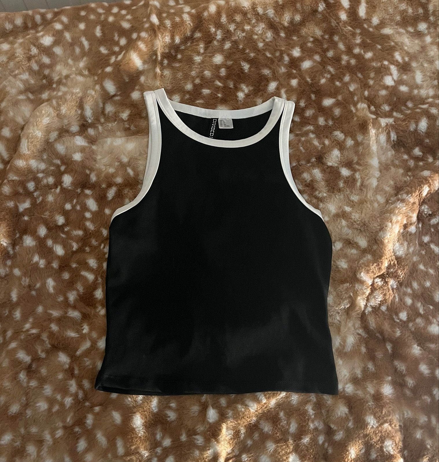 Zwarte H&M tanktop maat S, Zwart, Nieuw, Ophalen of Verzenden, Maat 36 (S)