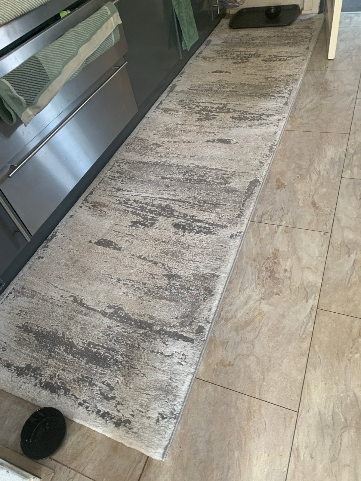 Lange vloerloper/keukenmat met abstract patroon, Ophalen, Gebruikt, 200 cm of meer, 50 tot 100 cm
