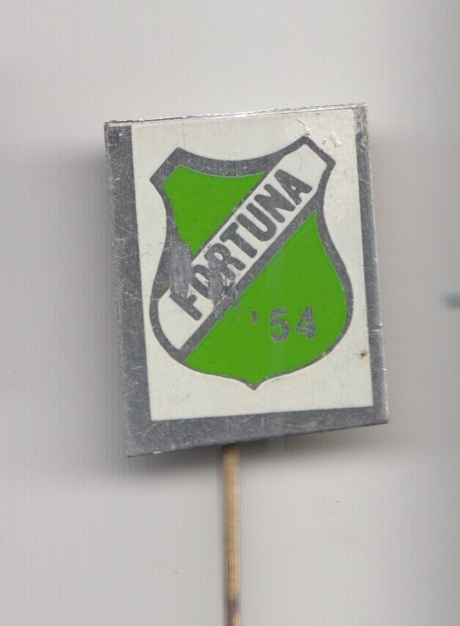 Voetbal Fortuna 54 Sittard Geleen speldje, Gebruikt, Niet vindbaar, Niet vindbaar, Speldje of Pin