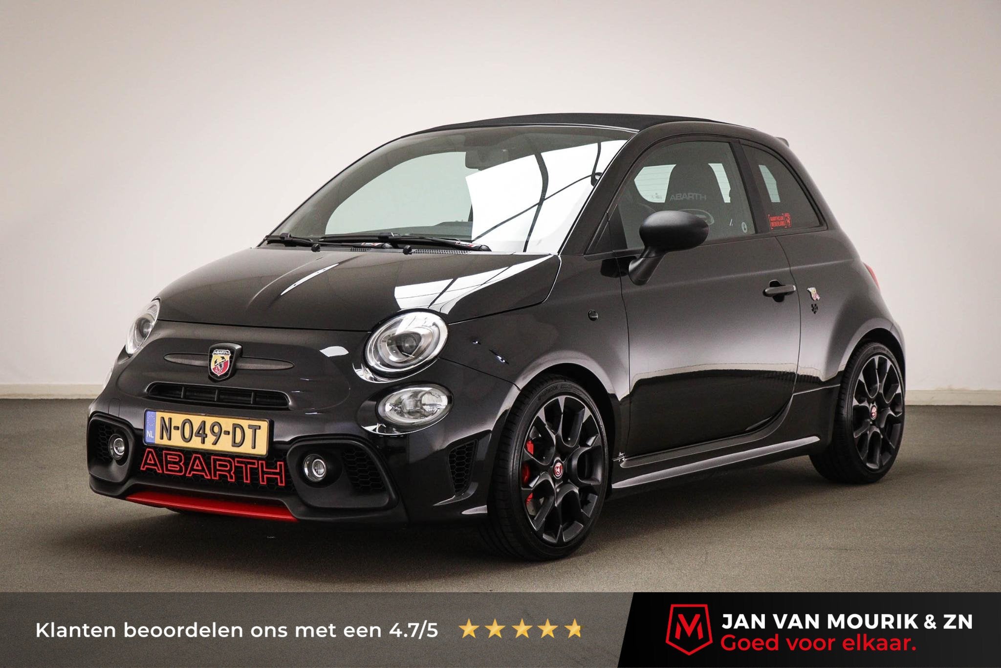 Fiat 500 C 1.4 T-Jet Abarth Competizione | BEATS | CLIMA | L, Auto's, Gebruikt, 4 cilinders, Zwart, Leder