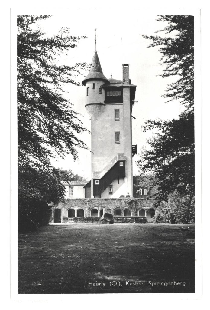 972224	Haarle	1958 Kasteel	Sprengenberg	Gelopen met zegel, Ophalen of Verzenden, 1940 tot 1960, Gelopen, Overijssel