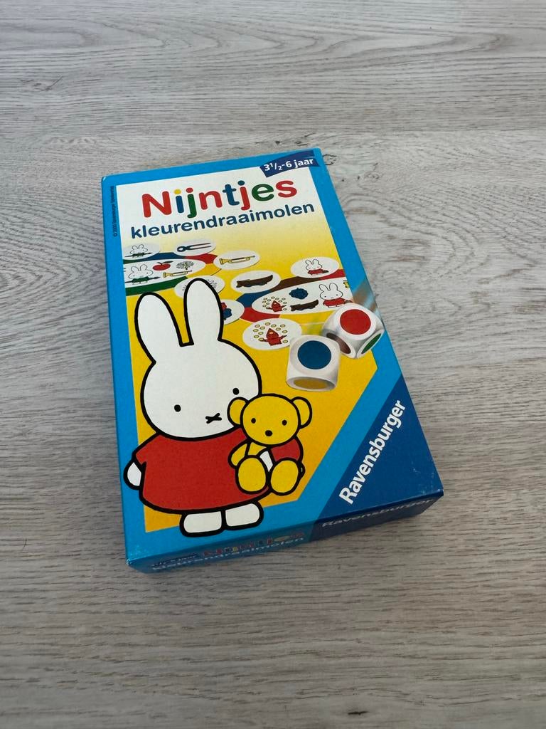 Nijntjes Kleurendraaimolen Ravensburger, Een of twee spelers, Ophalen, Gebruikt
