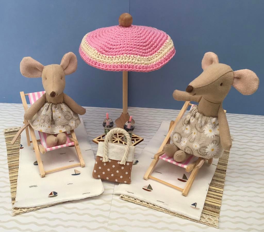 Strandset voor Maileg muis en poppenhuis (zonder muizen), Ophalen of Verzenden, Nieuw, Poppenhuis