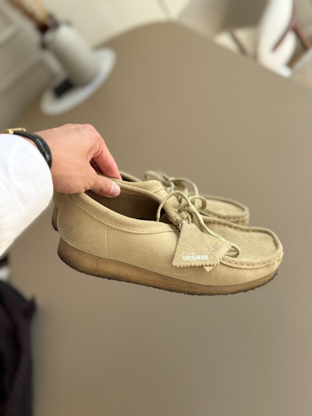 Clarks Originals Wallabee - beige/sand 42.5, Ophalen of Verzenden, Gedragen, Beige, Accessoires