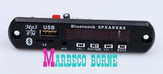 MP3, USB, micro SD speler, BT unit, FM radio, afstandsbed