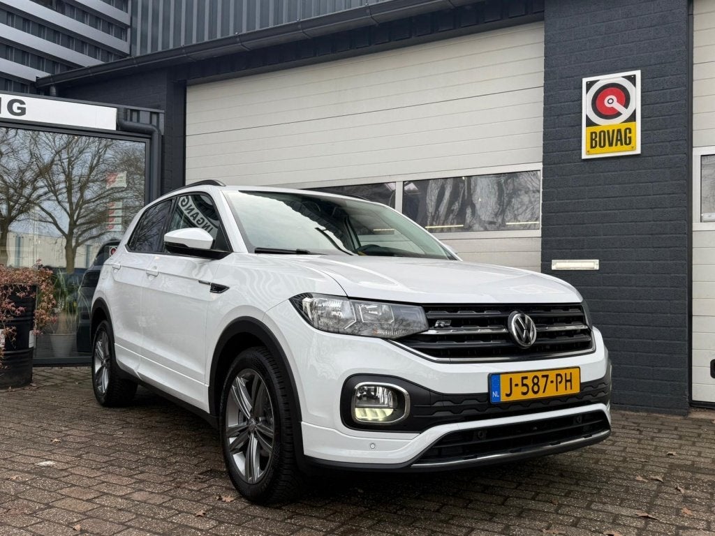 Volkswagen T-Cross 1.0 TSI R-Line (bj 2020), Voorwielaandrijving, T-Cross, Gebruikt, Euro 6
