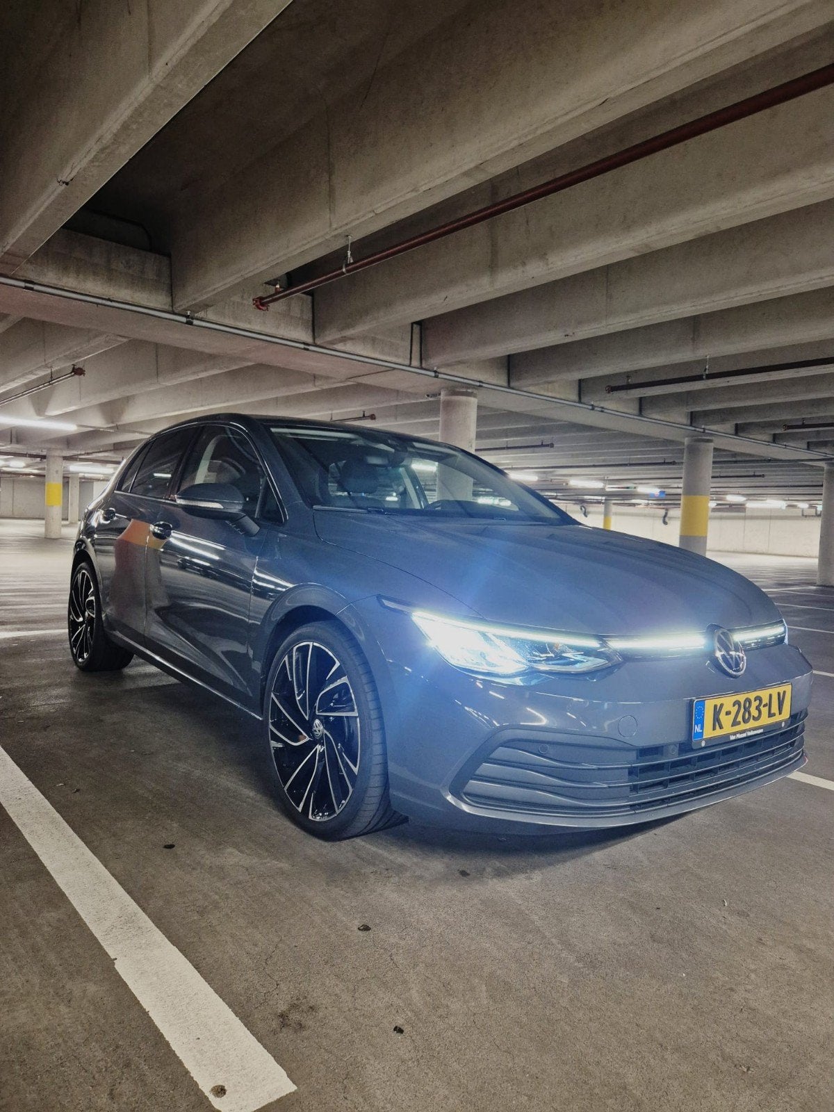 Volkswagen Golf 1.0 TSI 90pk 2021 Grijs FULL LED Golf 8, 1160 kg, Stof, Origineel Nederlands, Overige kleuren