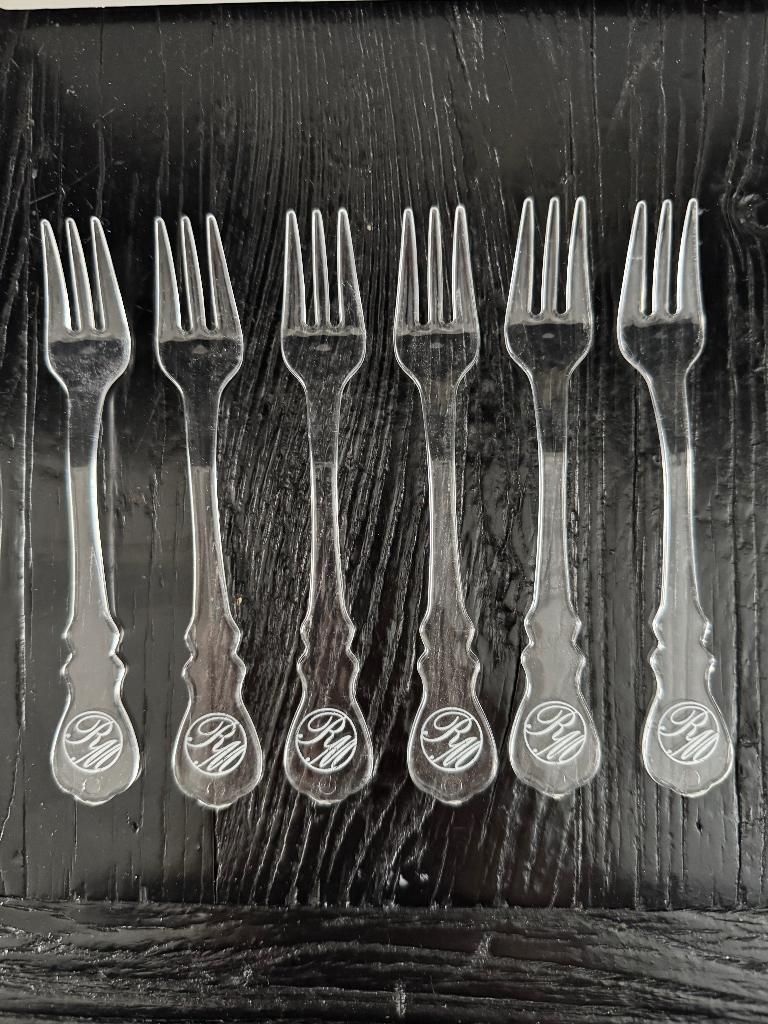 6 vorkjes Riviera Maison, Kunststof, Ophalen of Verzenden, Zo goed als nieuw, Vaatwasserbestendig