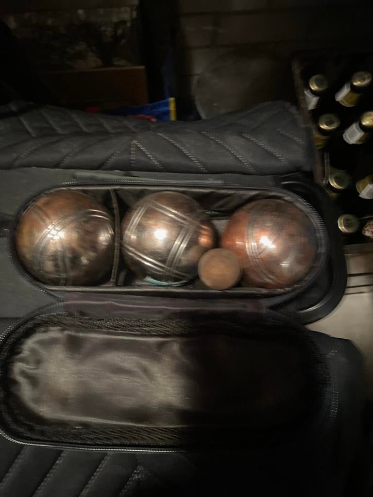 Jeu de Boules set in tas - Gebruikt, Sport en Fitness, Bowlen, Ophalen, Gebruikt, Bal