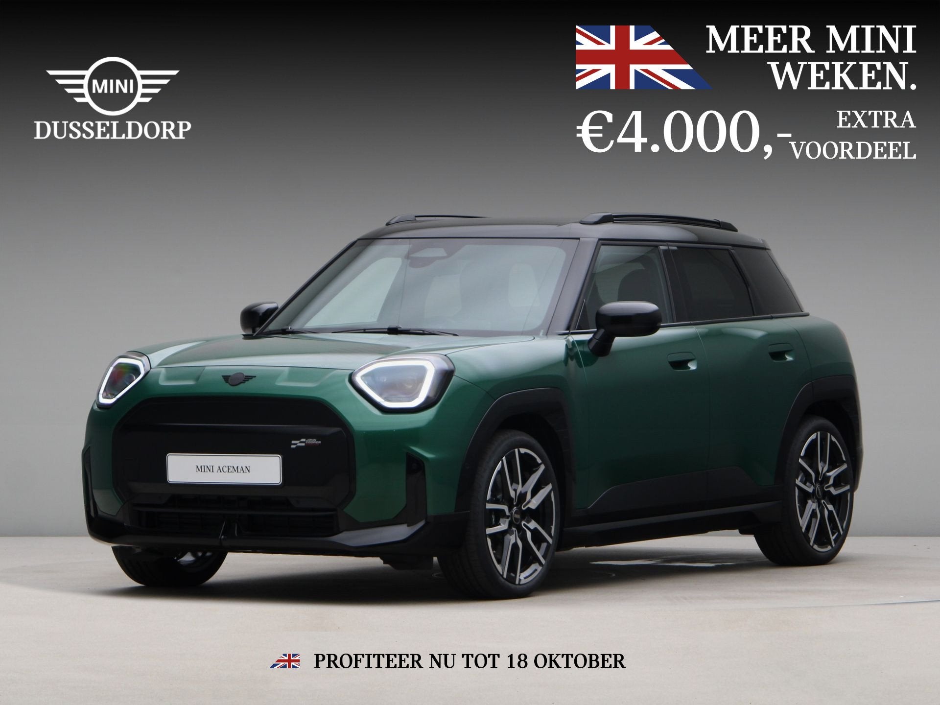 MINI Aceman SE John Cooper Works Pakket M PRIVATE LEASE EUR, Auto's, Dealer onderhouden, Zwart, Isofix, Aceman
