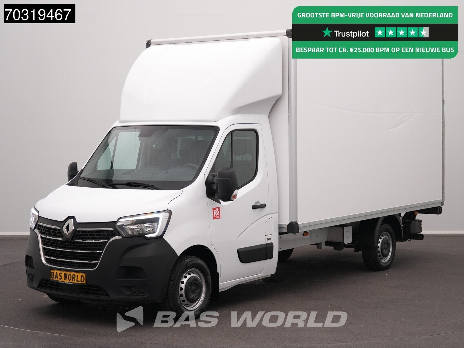 Renault Master 145PK Laadklep Bakwagen LED Airco Cruise Came, 145 pk, Stof, Gebruikt, Euro 6