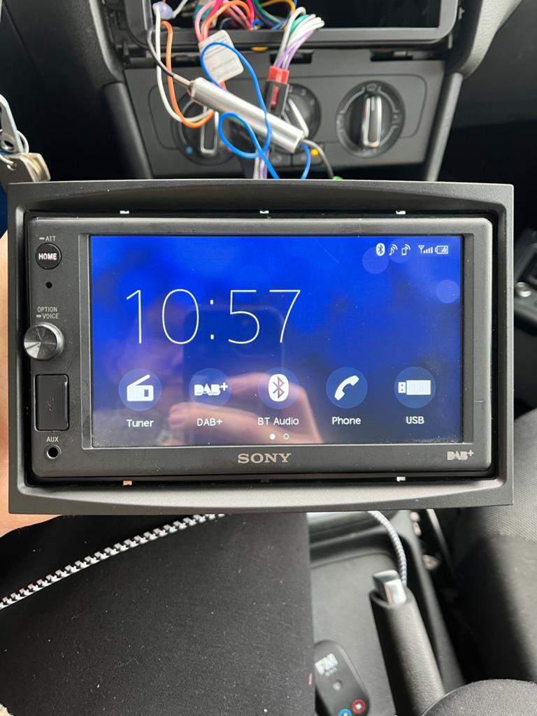 Sony XAV AX 1005db autoradio met CarPlay en DAB+, Ophalen, Gebruikt