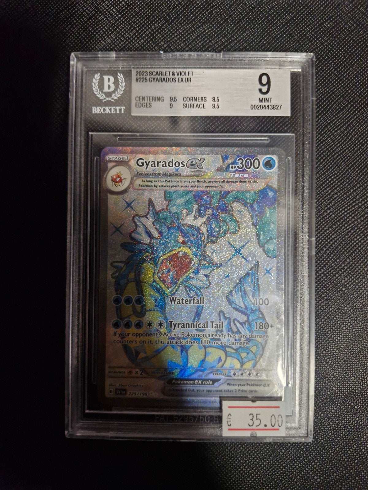 Gyarados ex 223/198 Scarlet & Violet BGS 9 Pokémon kaart, Ophalen of Verzenden, Zo goed als nieuw, Losse kaart, Foil