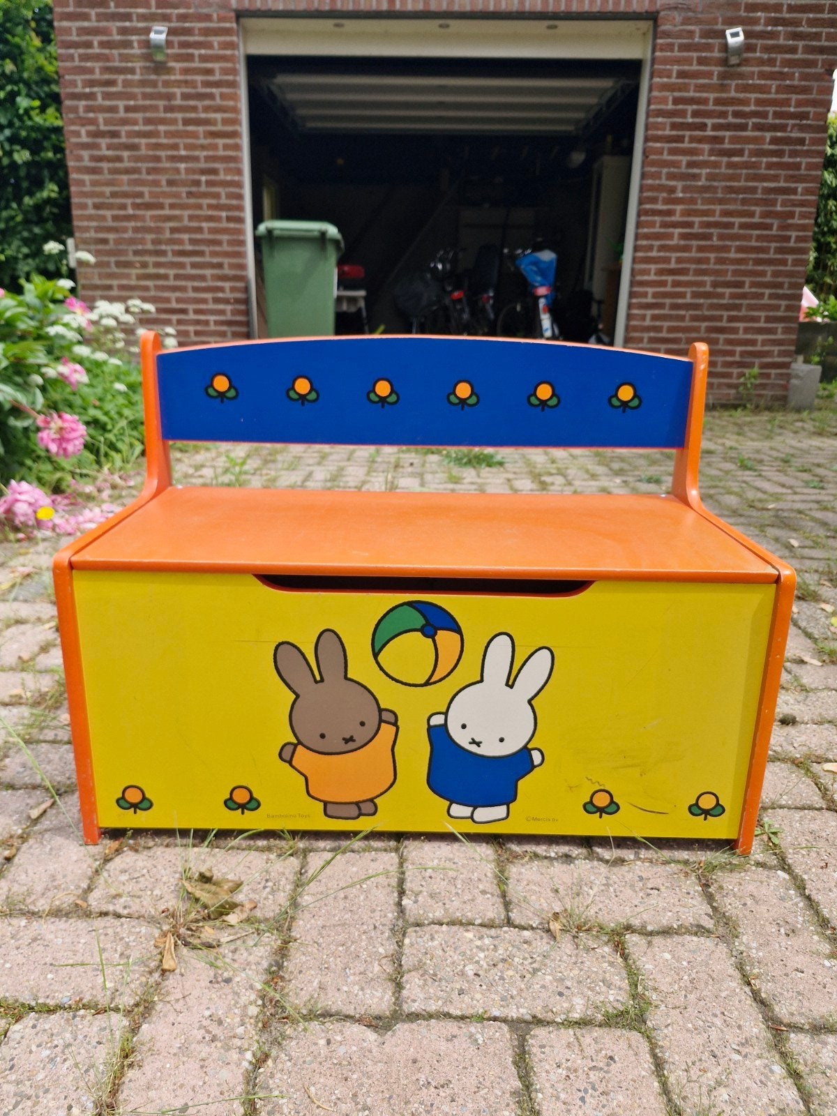 Miffy Speelgoedkist / Bankje met opslag, Ophalen of Verzenden, Gebruikt, Overige typen