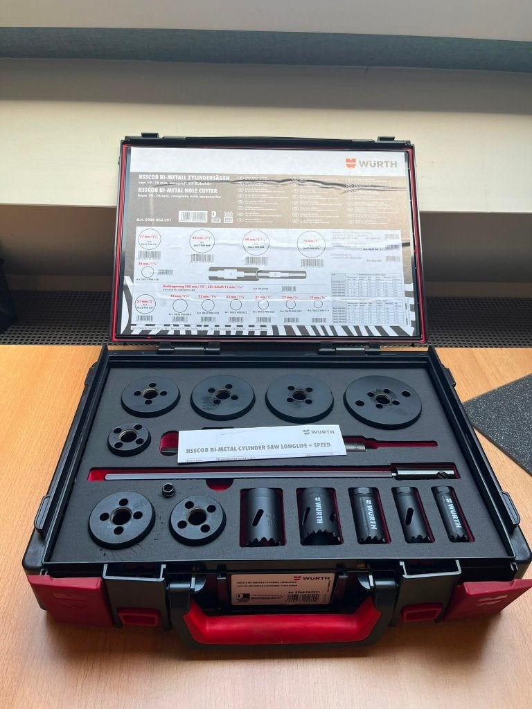 Würth HSSCo8 Bi-Metal Gatenzaagset 19-76 mm – Nieuw, Doe-het-zelf en Verbouw, Gereedschap | Handgereedschap, Het Sterrenbeeld 35 5215 MK 's-Hertogenbosch Nederland