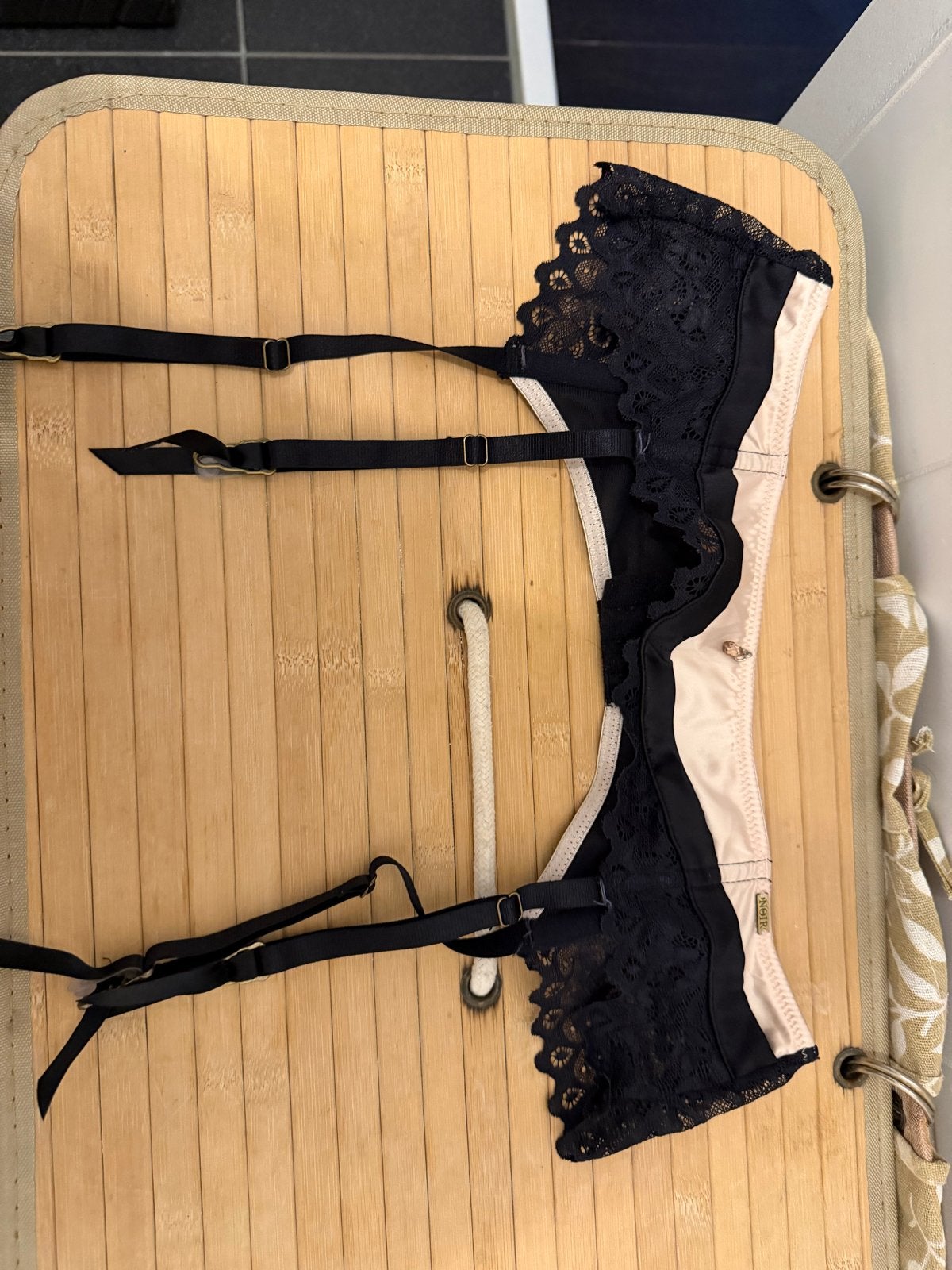 Hunkemöller jarretelgordel S/M zwart, Verzenden, Zwart, Overige typen