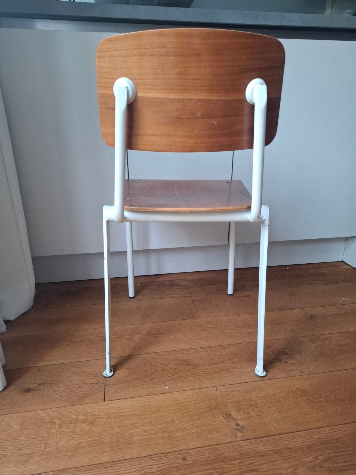Schoolstoel, Ophalen of Verzenden, Gebruikt, Wit, Eén