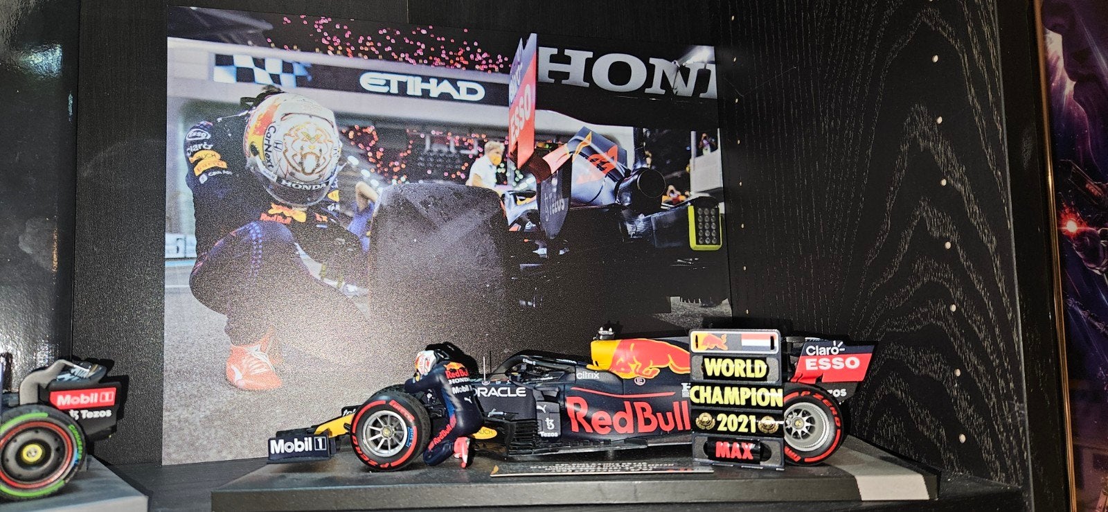 Max Verstappen RB16B 2021 Wereldkampioen Abu Dhabi 1:18, Ophalen of Verzenden