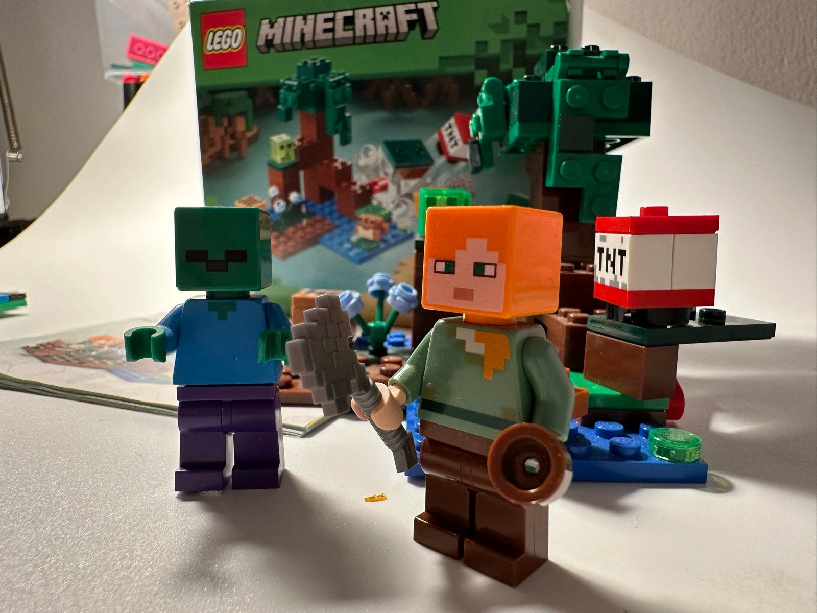 LEGO Minecraft: The Swamp Adventure (21240) - Compleet!, Minecraft, Lego, Ophalen of Verzenden, Zo goed als nieuw
