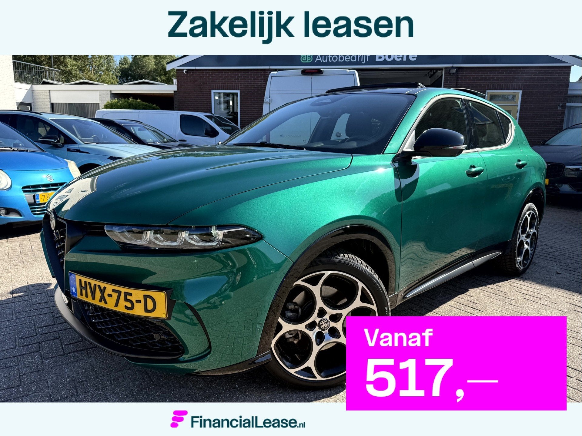 Alfa Romeo Tonale 1.5T Hybrid Edizione Business NLAuto, Pano, Stof, Gebruikt, 4 cilinders, 700 kg
