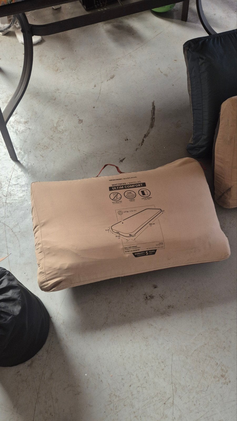 Decathlon Quechua Ultim Comfort Zelfopblaasbaar Matras, Ophalen of Verzenden, T, V, T