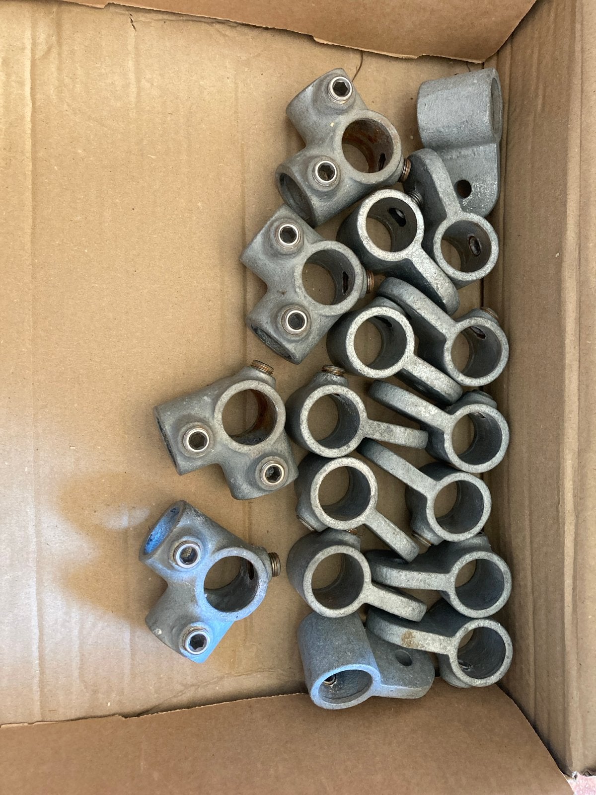Diverse buiskoppelingen voor 27 mm steigerbuis, Ophalen of Verzenden, Gebruikt, Minder dan 50 mm, Overige typen