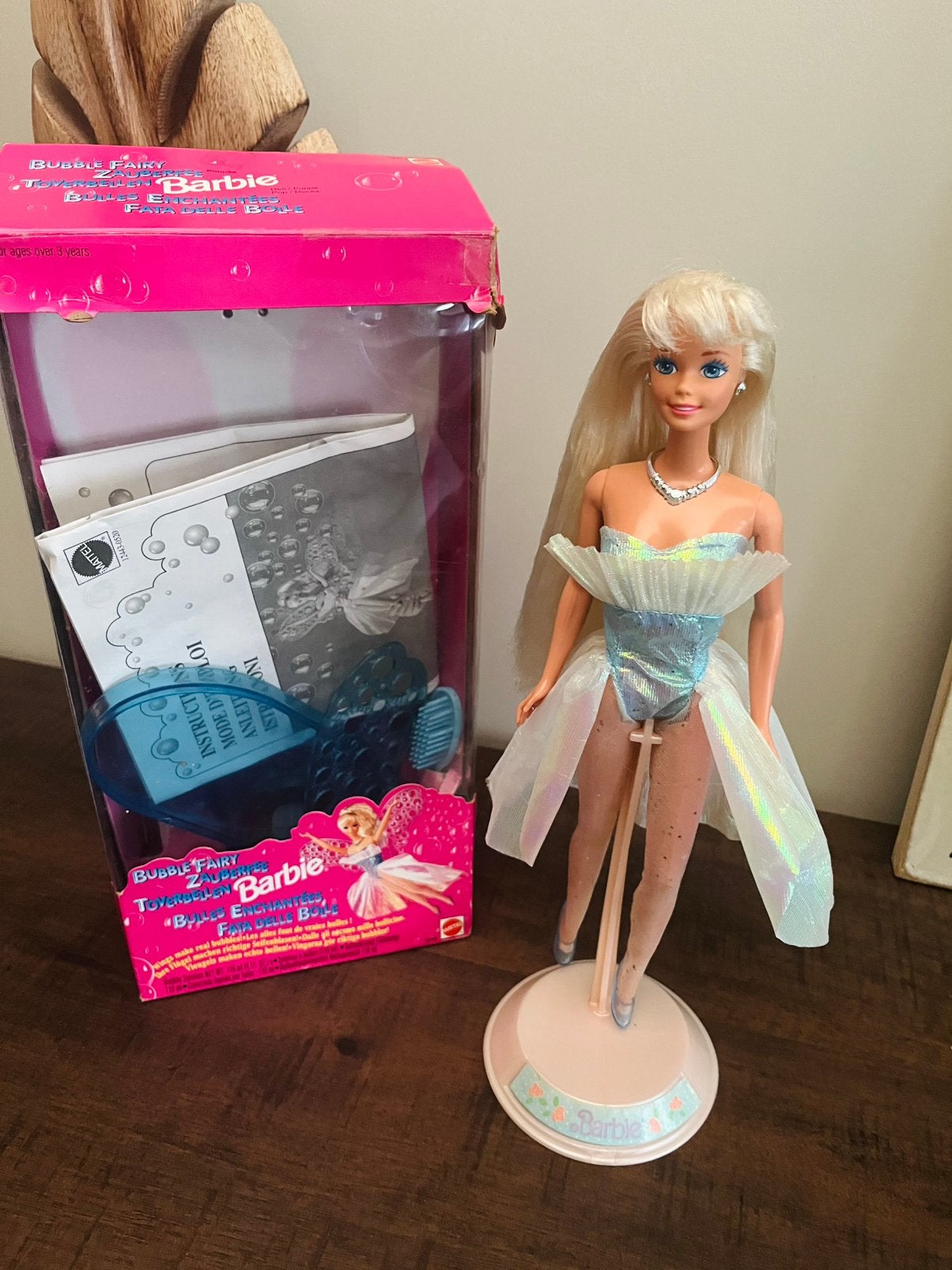Vintage Barbie Bubble Angel / Bubble Fairy uit 1994, Ophalen of Verzenden, Gebruikt, Barbie