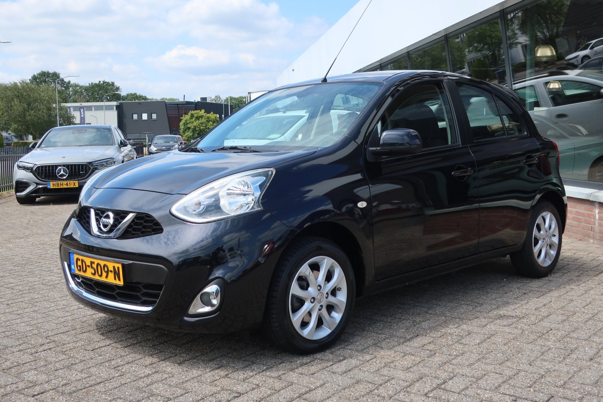 Nissan Micra 1.2 Connect Edition 1e EIG_CLIMA_CRUIS_NAVI_PDC, Euro 5, Stof, Zwart, Origineel Nederlands