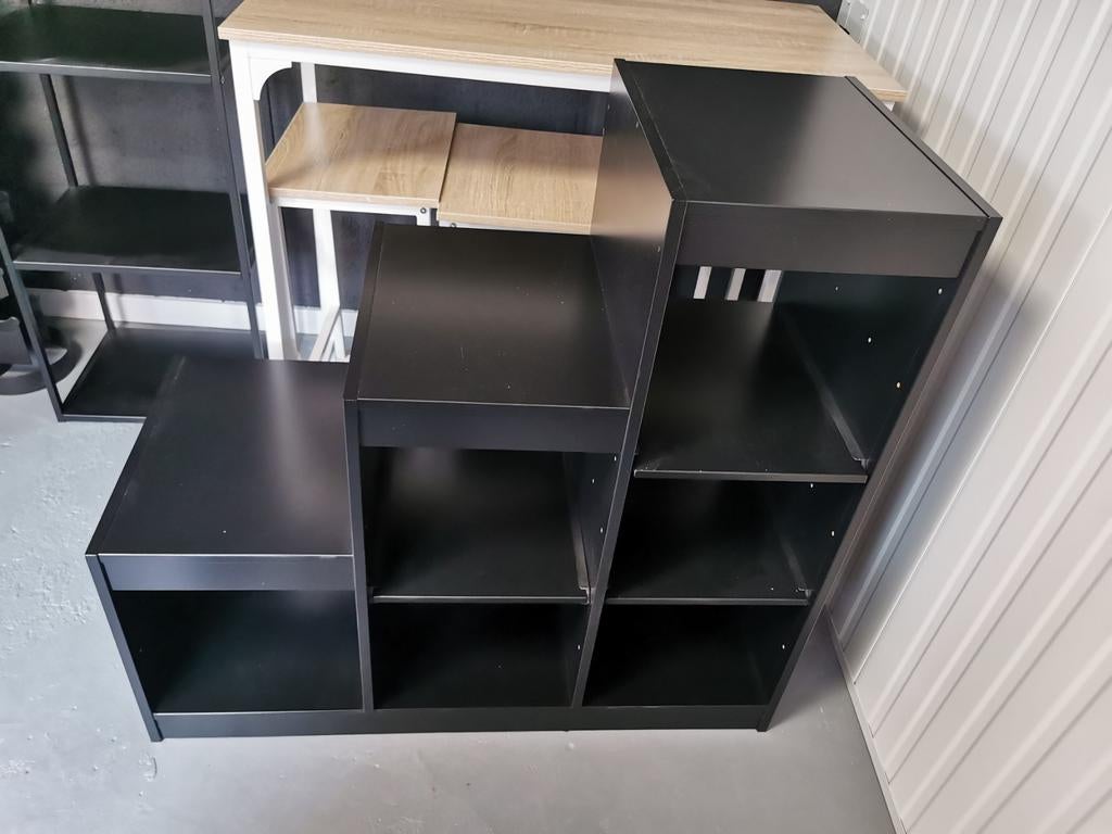 Ikea kallax open kubuskast kast opberg zwart, Huis en Inrichting, Kasten | Wandmeubels, Ophalen, Gebruikt, Minder dan 150 cm, Minder dan 100 cm