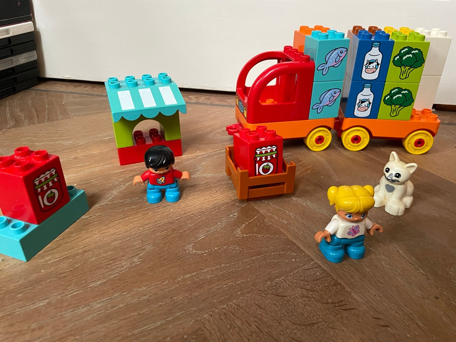 LEGO Duplo 10818 Mijn Eerste Vrachtwagen met Eten, Ophalen of Verzenden, Gebruikt, Overige merken