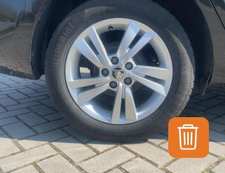 Originele Skoda Velgen met Zomerbanden, Ophalen