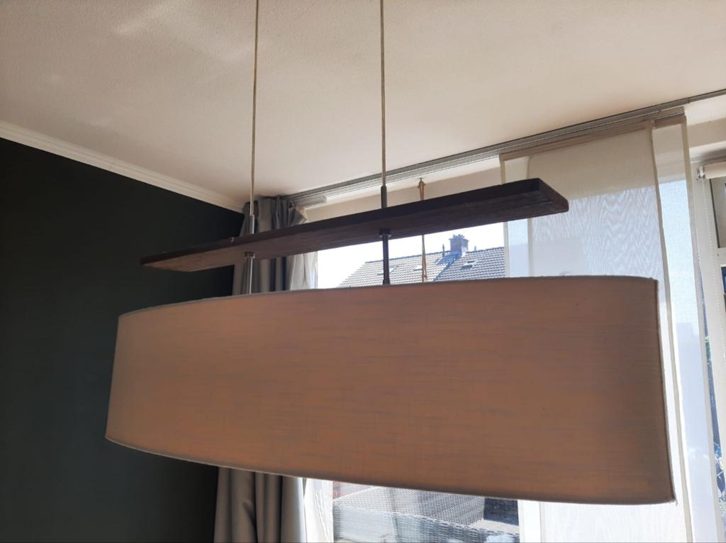 Hanglamp, Huis en Inrichting, Ophalen, Zo goed als nieuw, Stof, 50 tot 75 cm